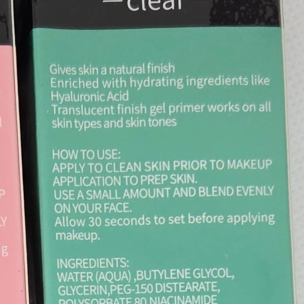 NEW SNAILGIRL PRIMER MAKEUP CLEAR & PRIMER MAKEUP + 4% NIACINAMIDE - Picture 11 of 11